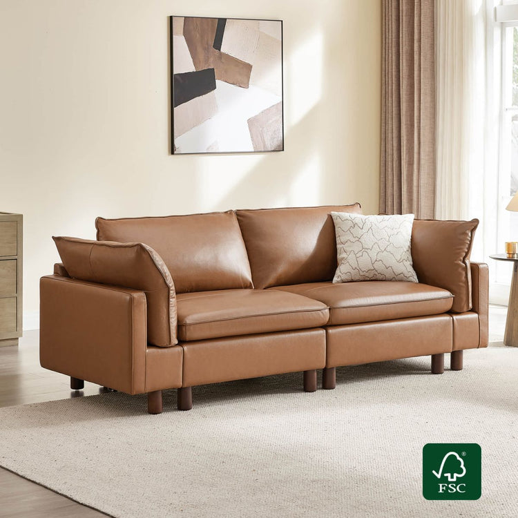 Brendon Modular 2-Seat Sofa with Wood Leg