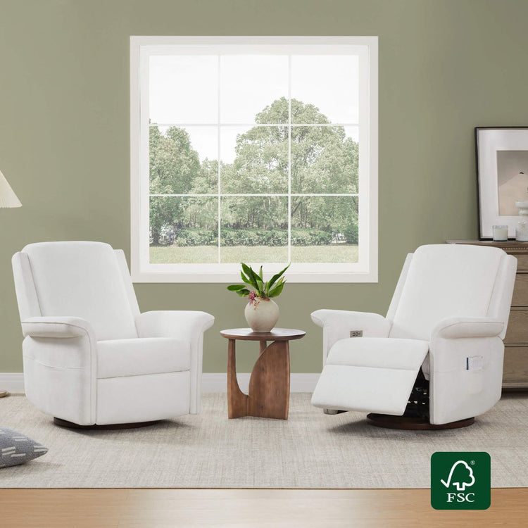 Mila Power Swivel Nursery Glider Recliner