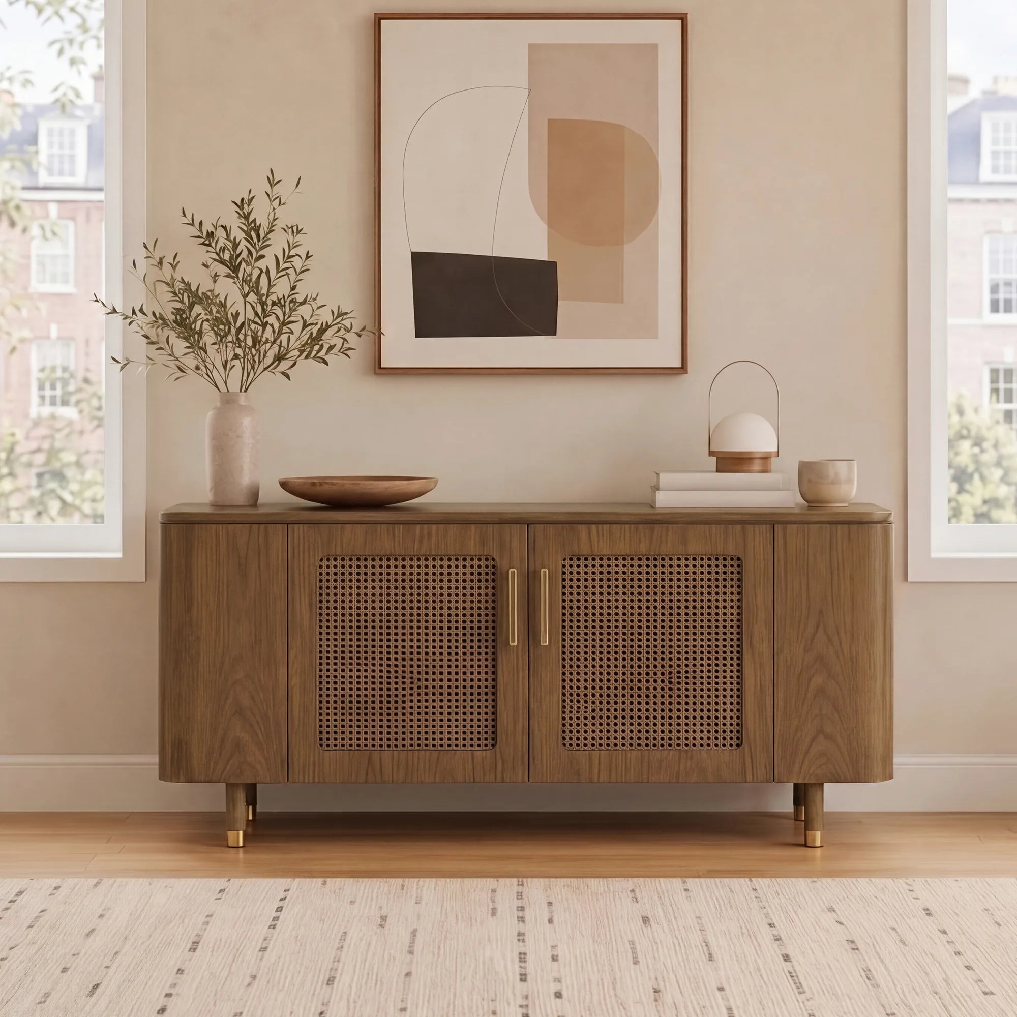 Vision Walnut Storage Cabinet | Natural Texture – CHITA LIVING