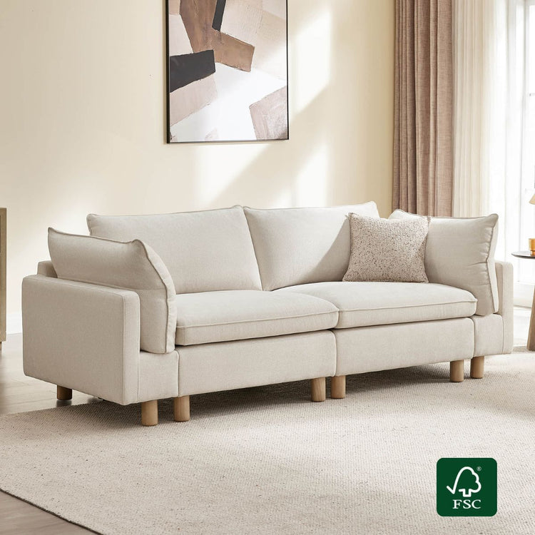 Brendon Modular 2-Seat Sofa with Wood Leg