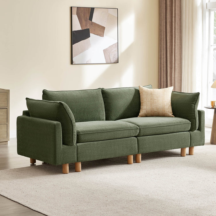 Brendon Modular 2-Seat Sofa with Wood Leg