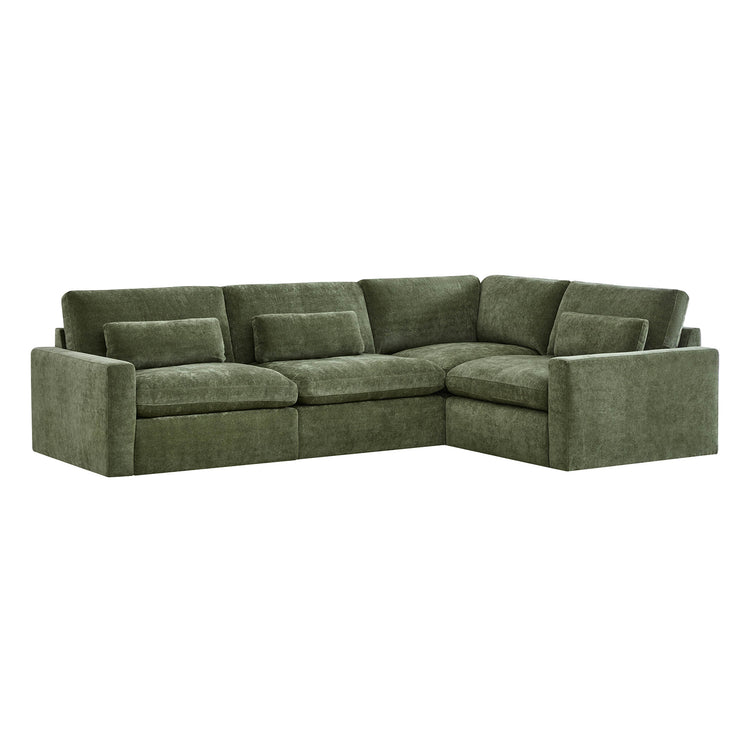 Ivy 4-Seat Performance Fabric Modular Sectional Sofa