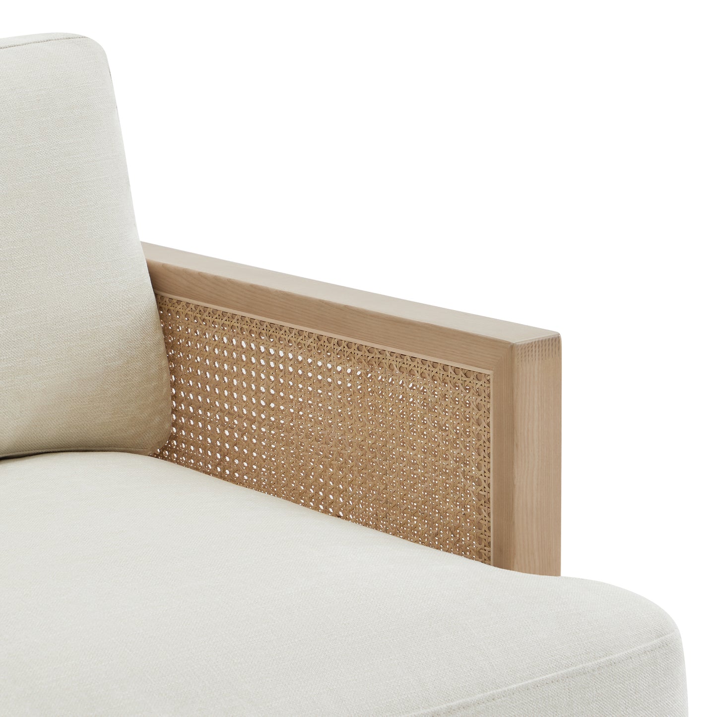 Julane Modern 3-Seater Cane Sofa (78.75'')