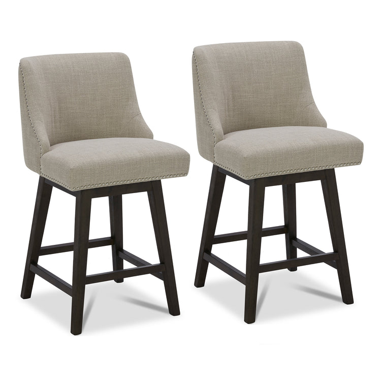 Asher Swivel Nailhead Trim Bar & Counter Stools