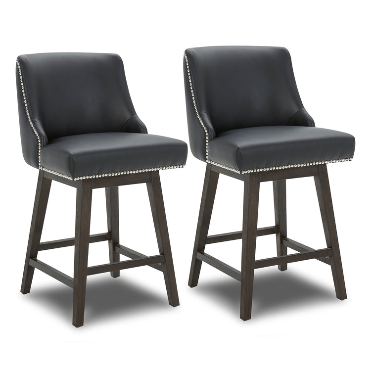 Asher Swivel Nailhead Trim Bar & Counter Stools