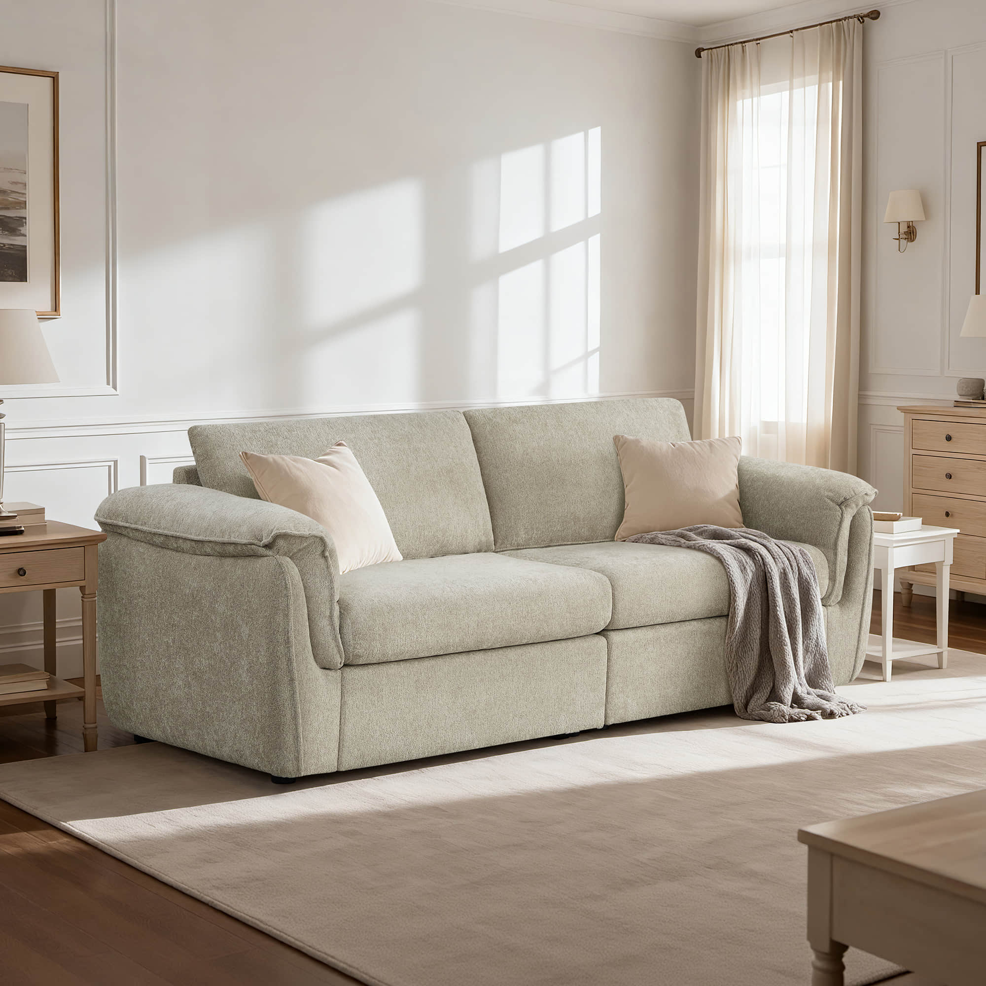 Maisie 2-seat Modular Double-layer Armrest Sofa