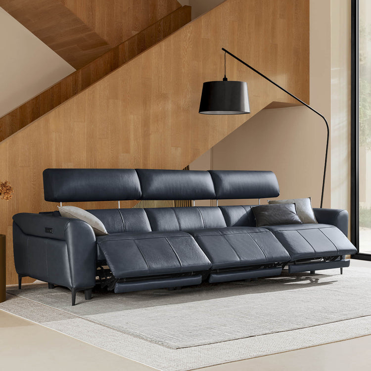 Murphy Premium Dual-Motor Genuine Leather Zero-Wall Power Reclining Sofa