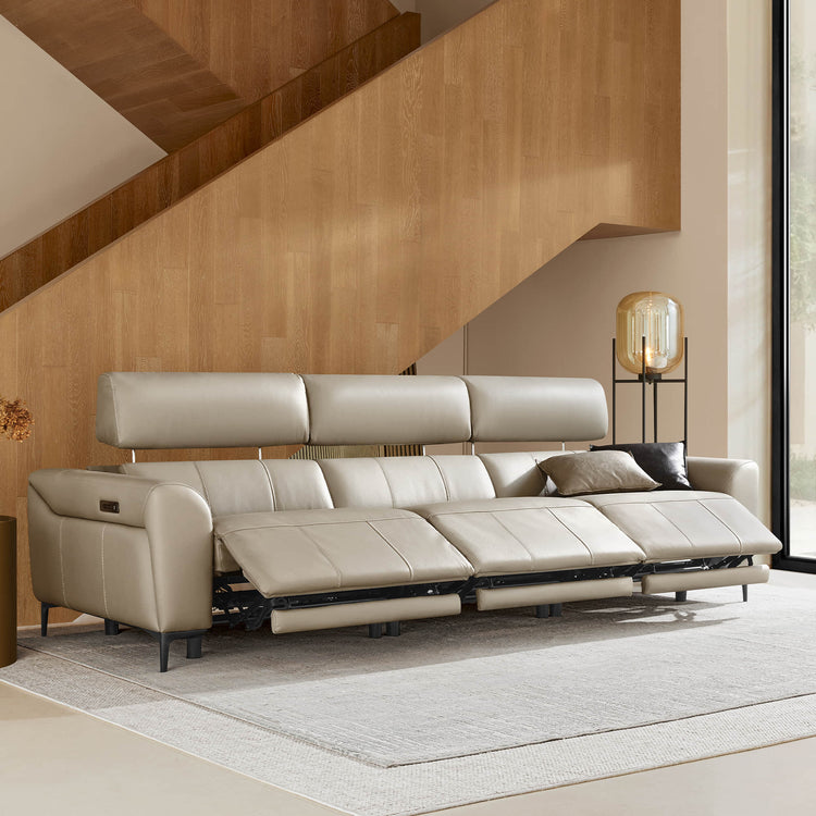 Murphy Premium Dual-Motor Genuine Leather Zero-Wall Power Reclining Sofa