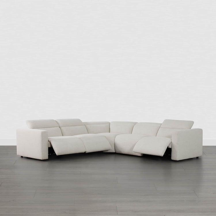 Oliver 5-Seat Wall-hugger Reclining Sectional Sofa with Power Headrest