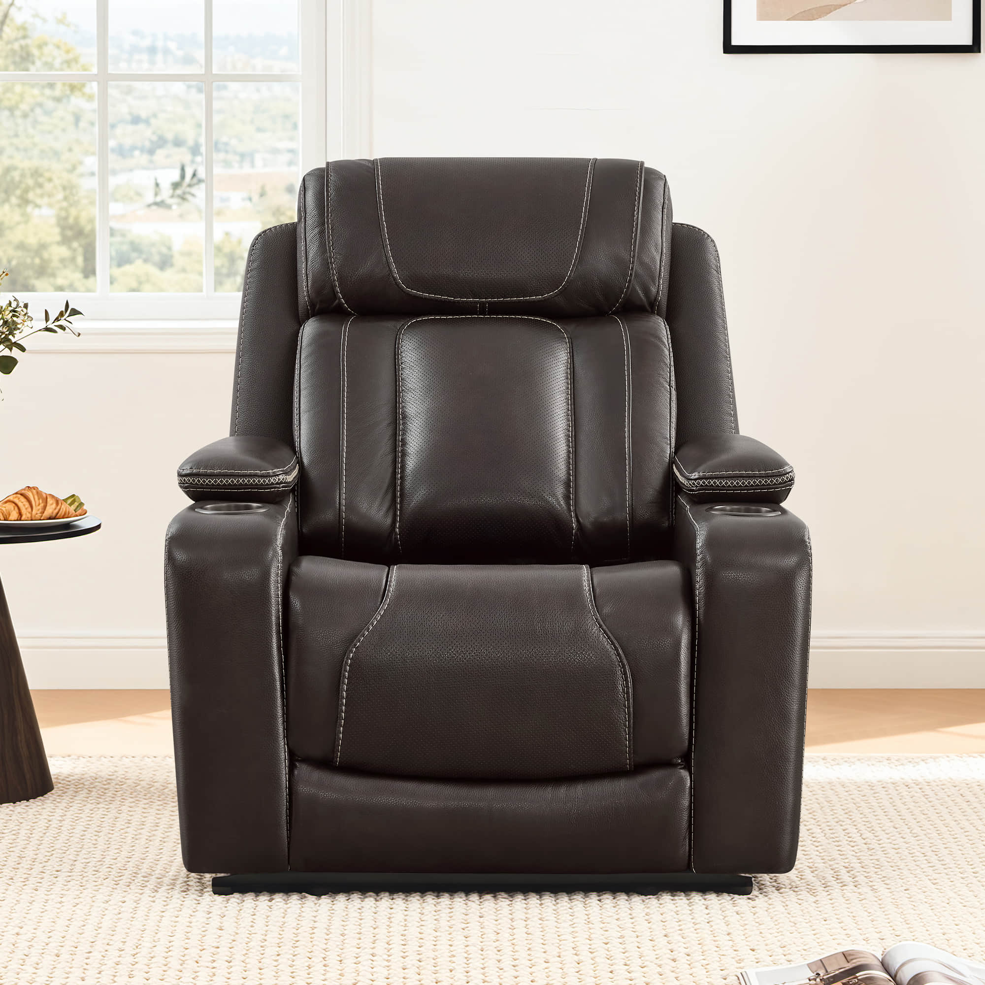 Sable Super Zero-gravity Triple-Motor Power Recliner with Storage