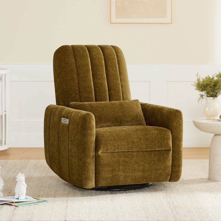 Shell Power Swivel Nursery Glider Recliner