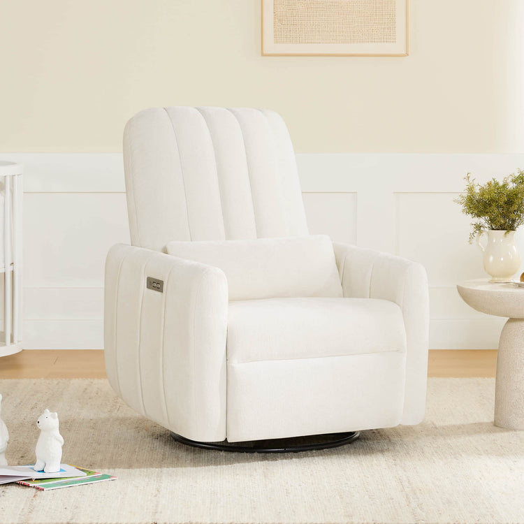 Shell Power Swivel Nursery Glider Recliner