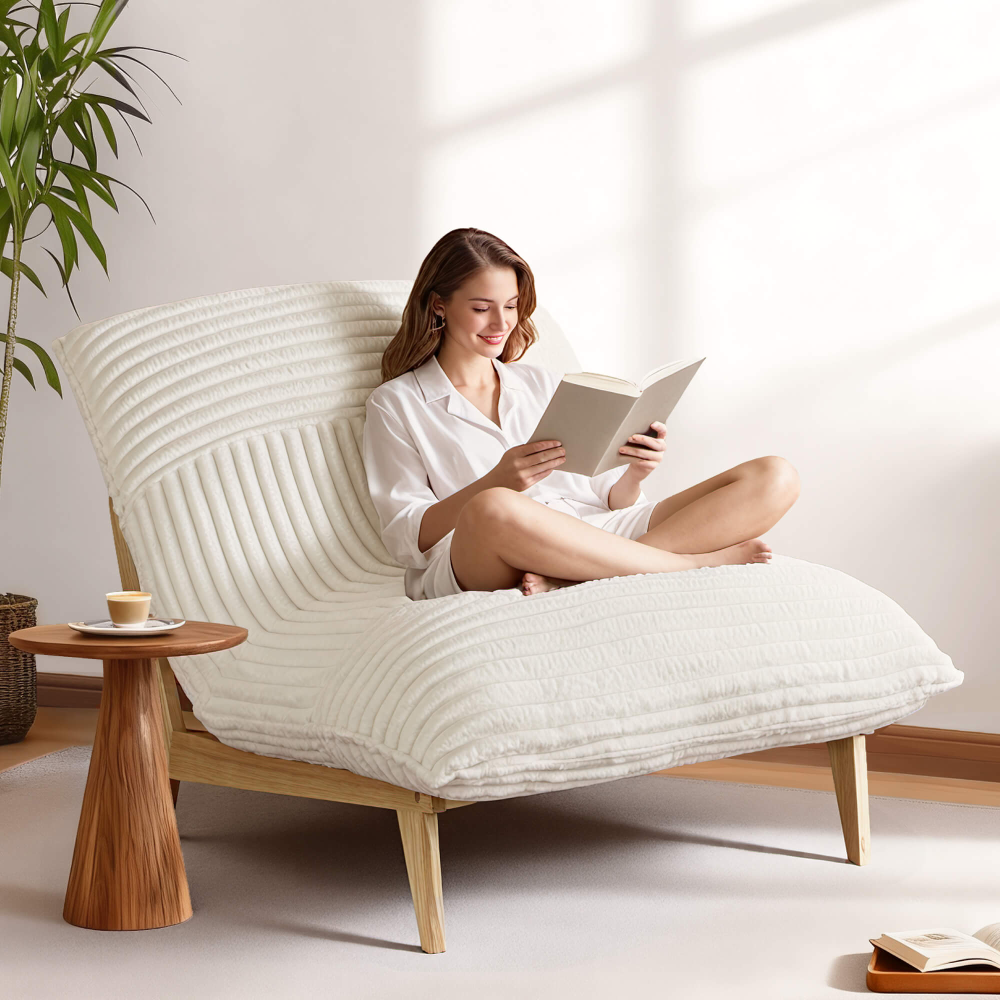 Snuggle Pod Over-sized Plush Accent Chair