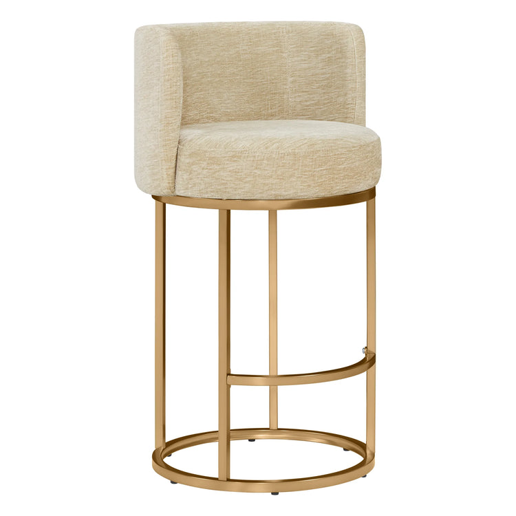 Tanya Modern Chenille Swivel Counter Stool (Set of 2)