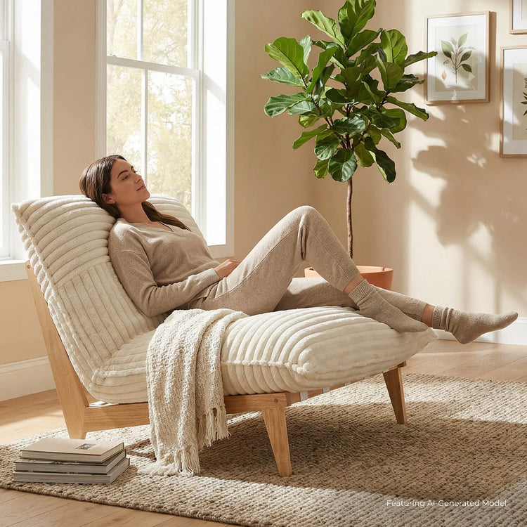 Snuggle Pod Over-sized Plush Accent Chair