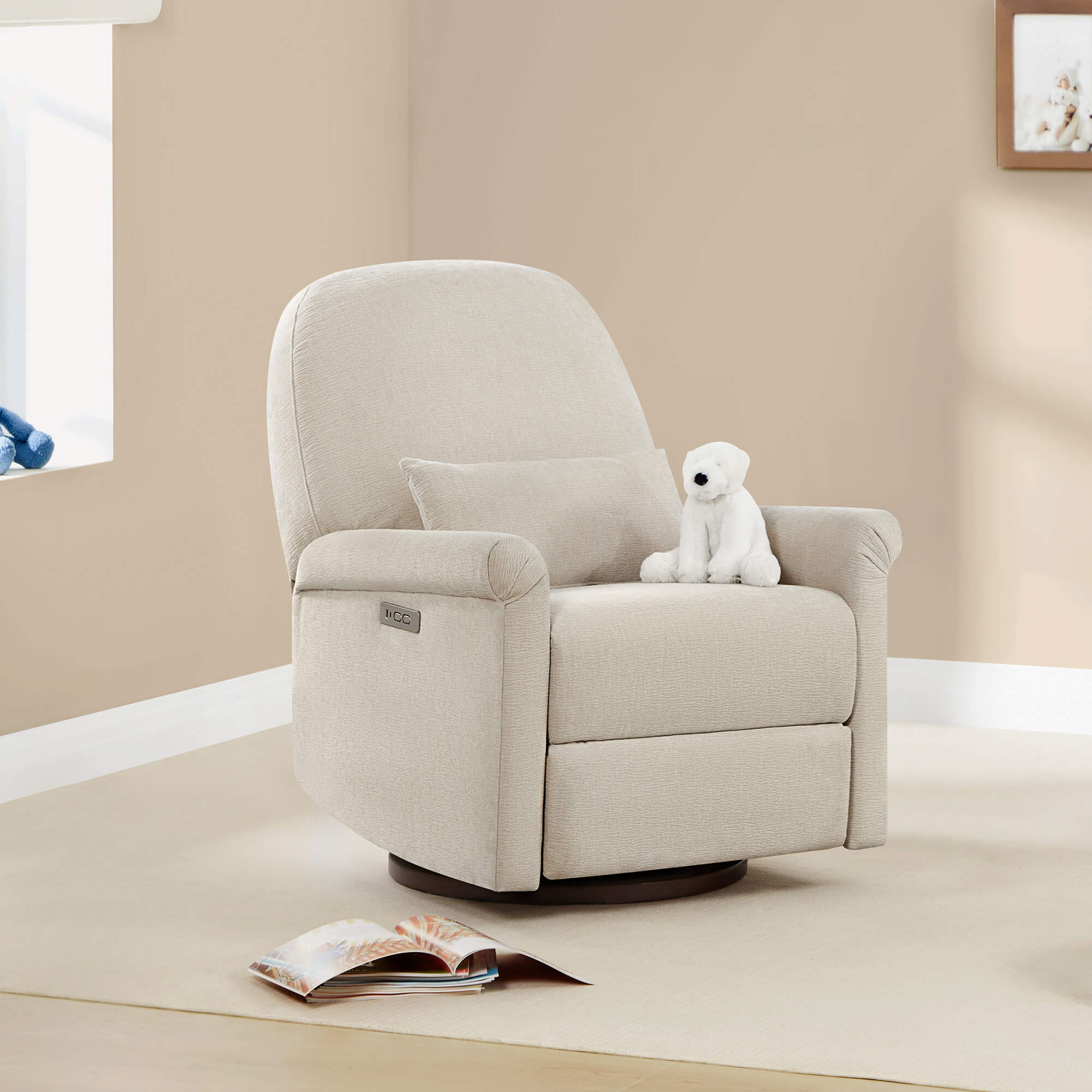 Aurora Power Swivel Nursery Glider Recliner