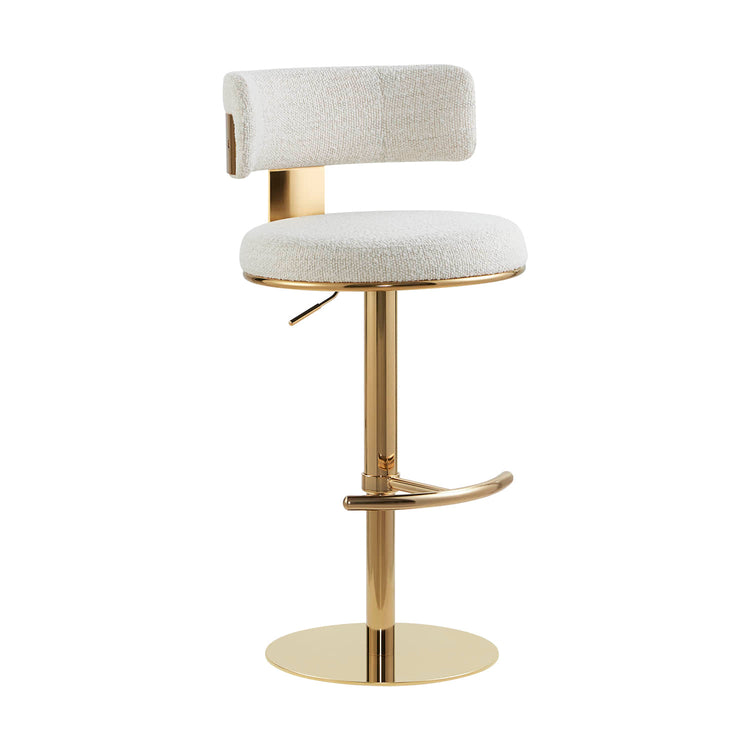 Cayla Modern Adjustable Height Swivel Barstool