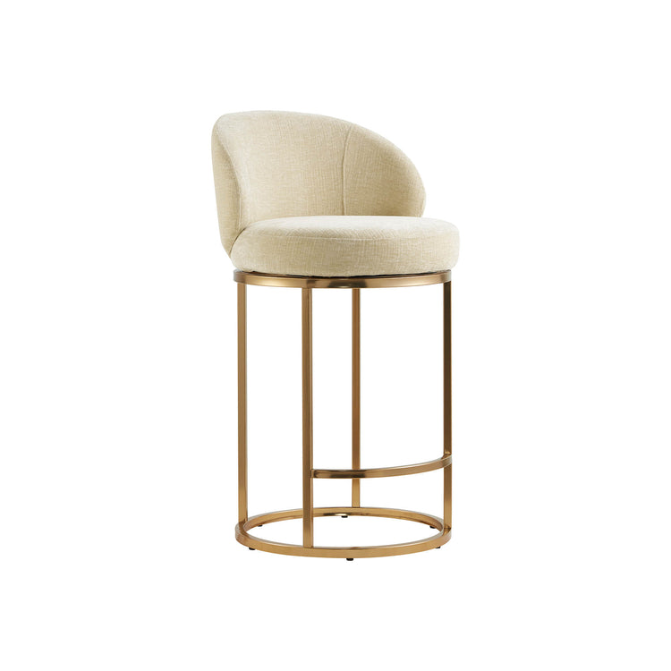 Tanya Modern Chenille Swivel Counter Stool