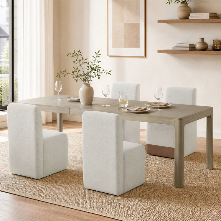 Everett Extendable Wood Dining Table, 70.9