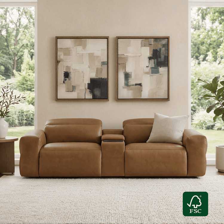 Haley Buttery-Soft 2-Seat Modular Power Reclining Sofa with Power Headrests