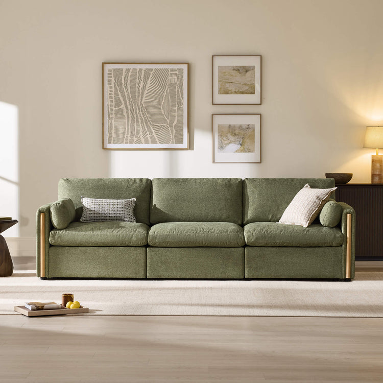 Jonathan Modern Cozy Chenille 3-seat Modular Sofa with Hidden Storage