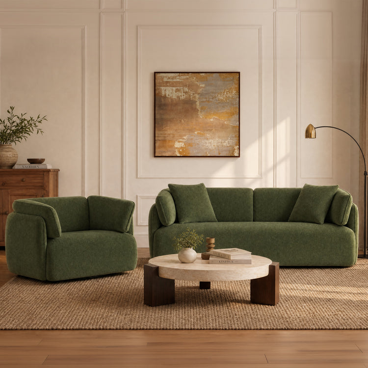 Lauren Modern Wraparound Feather-Filled Sofa Sets