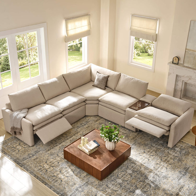 Ohana 5-Seat Zero Gravity Modular Reclining Sofa
