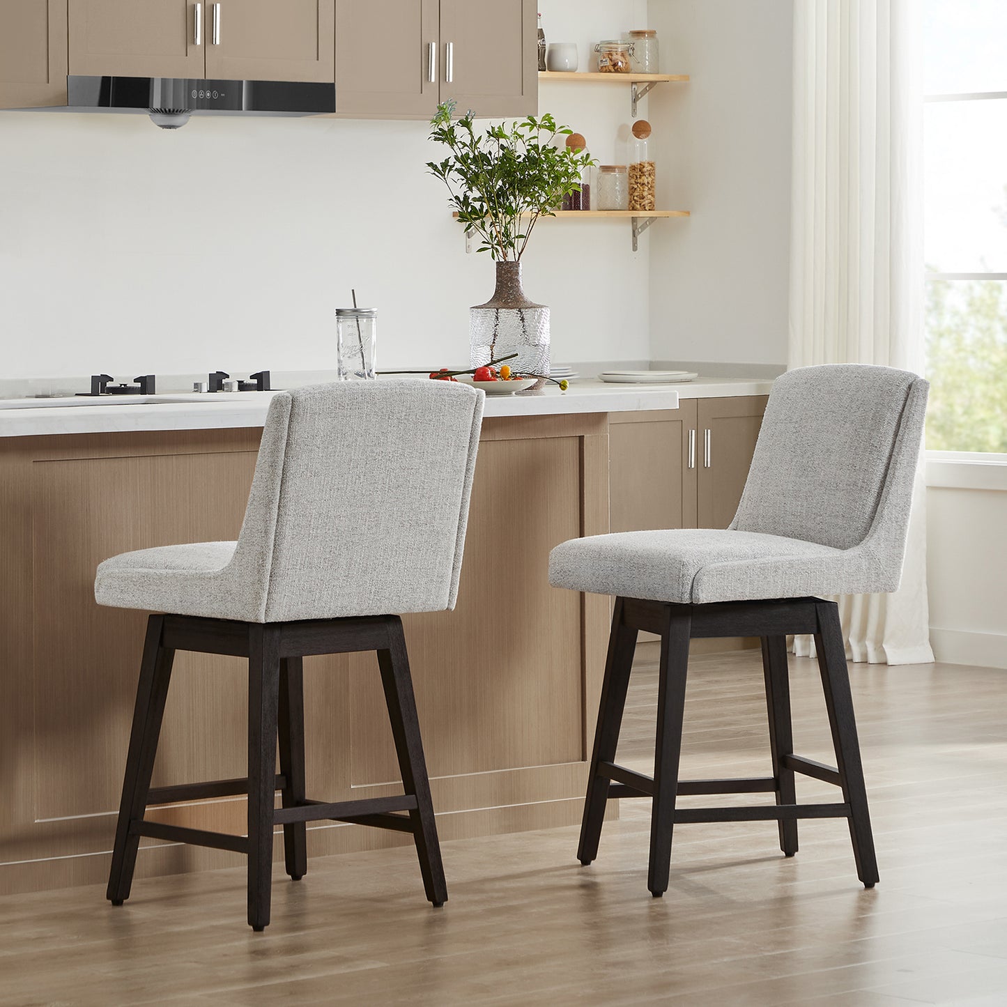 Henry Swivel Counter Stool (Set of 2)