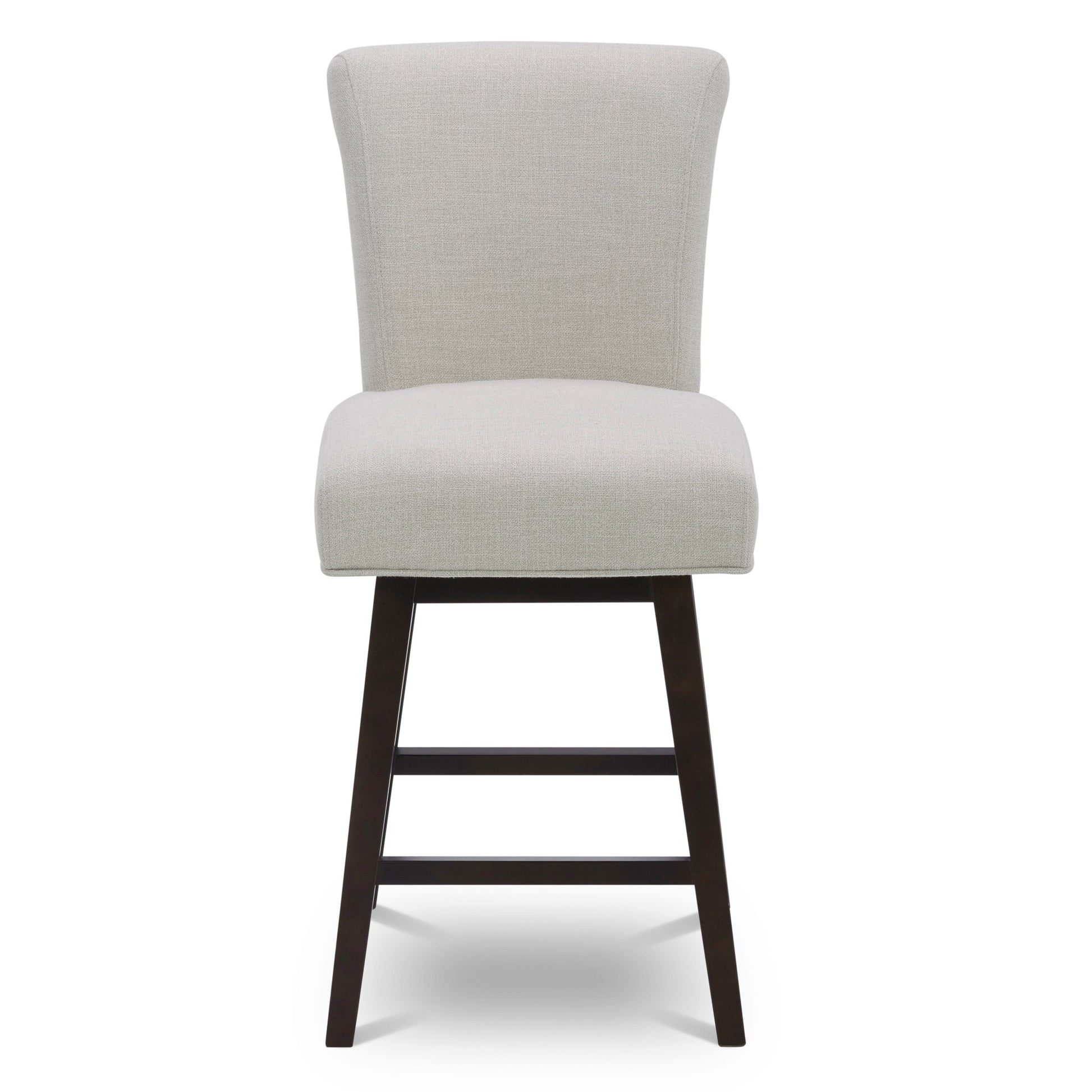 CHITA LIVING-Alina Modern Swivel Counter Stool-Counter Stools-Performance Fabric-Linen (Performance Fabric)-1-Pack