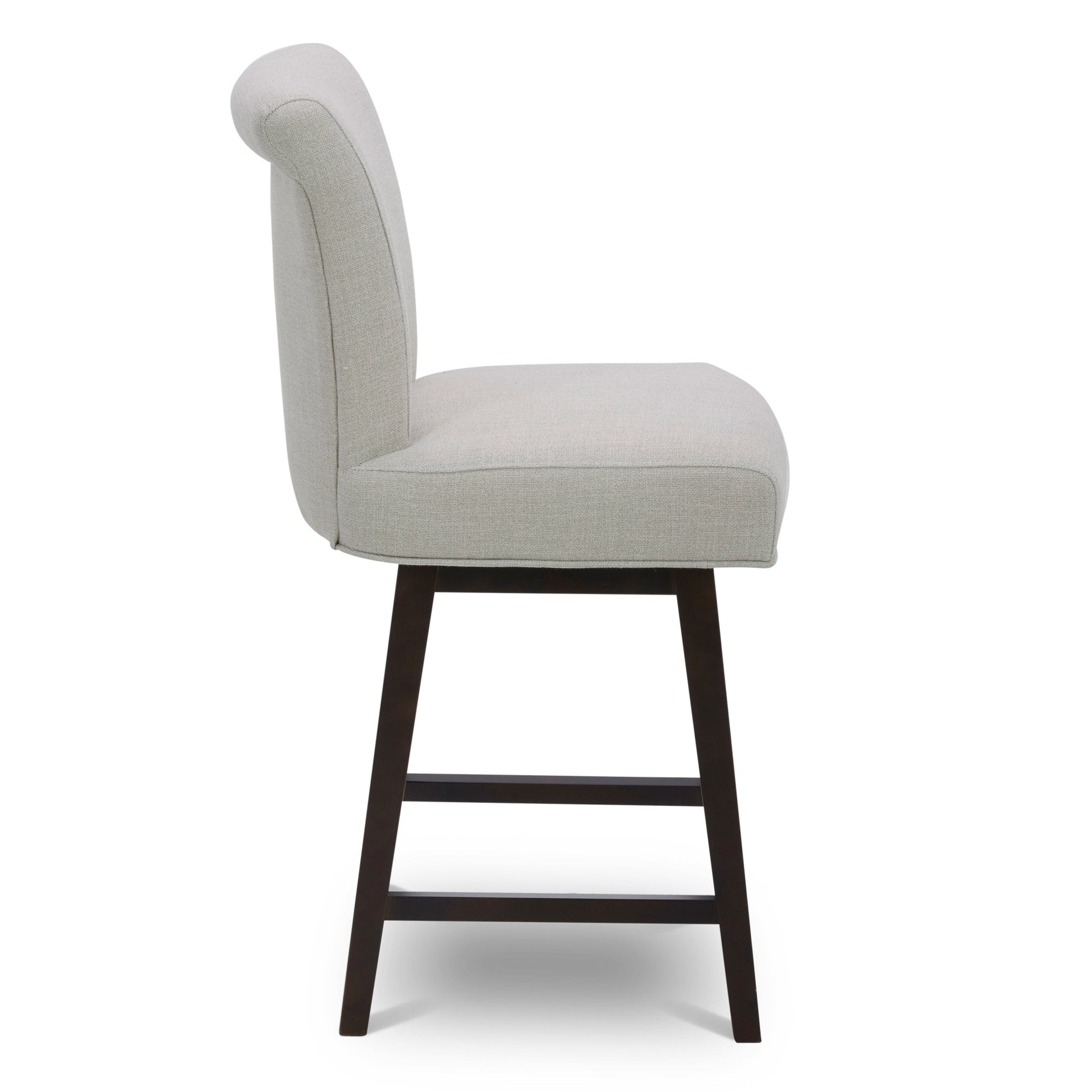 CHITA LIVING-Alina Modern Swivel Counter Stool-Counter Stools-Performance Fabric-Linen (Performance Fabric)-1-Pack