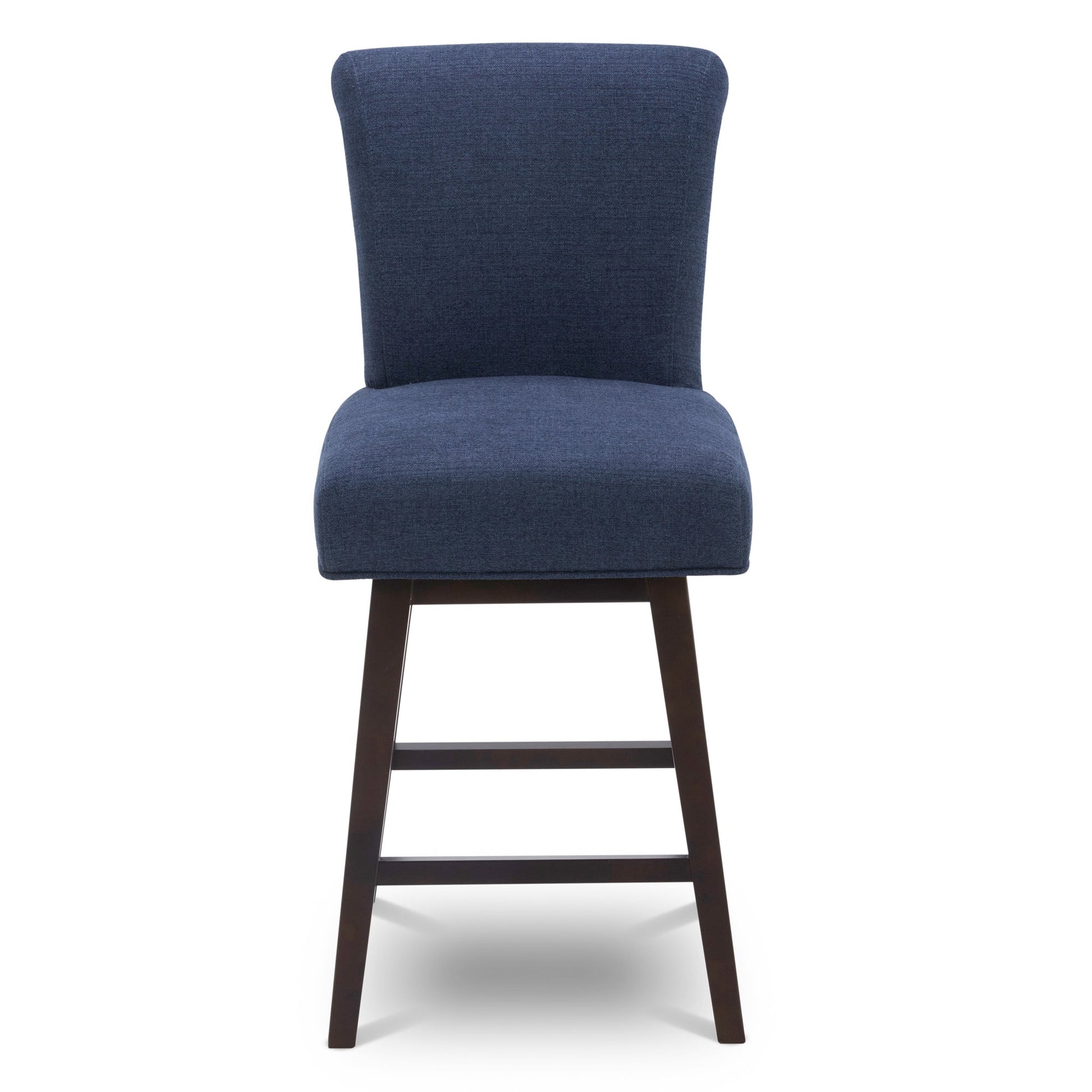 CHITA LIVING-Alina Modern Swivel Counter Stool-Counter Stools-Fabric-Midnight Blue-1-Pack