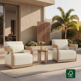 Hero image showing a compact outdoor seating setup that fits casual summer gatherings.