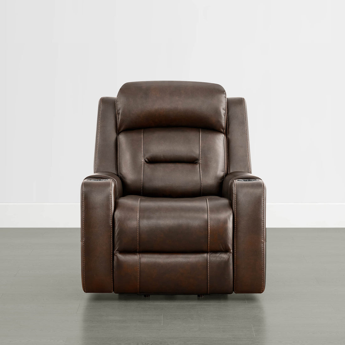 Garrison Genuine Leather Power Massage & Heat Recliner Lift Chair