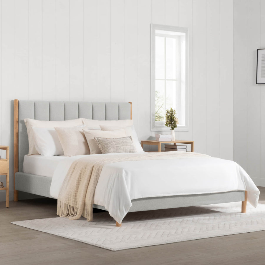 Editorial cover image for an article about choosing bedroom furniture for small bedrooms.