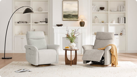 Vinca Modern Power Swivel Glider Recliner