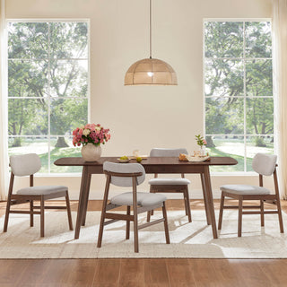 Everett Modern Rectangular Wood Dining Table
