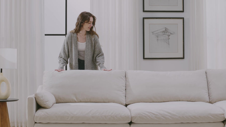Is It Easy to Keep a Cloud Couch Clean? Our Experience - CHITA LIVING