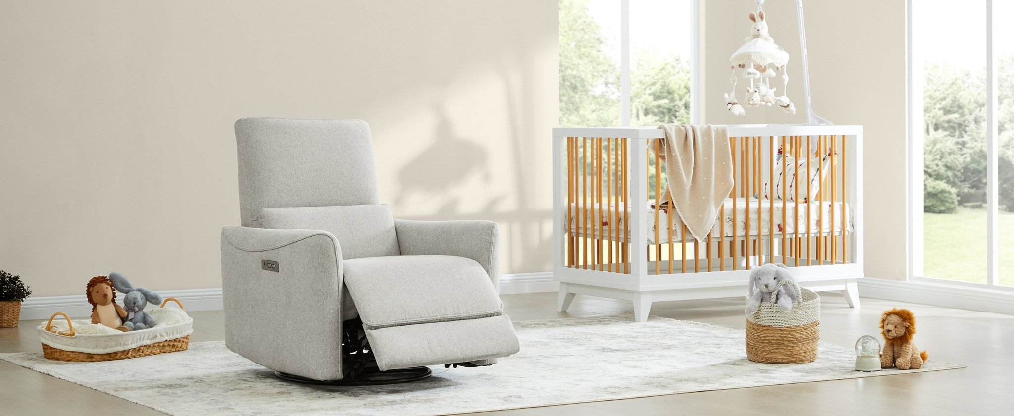 Baby nursery glider recliner online