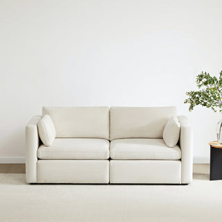 Delaney 2-Seat Modular Sofa - CHITA LIVING-Delaney 2-Piece Modular Sofa (78'')-Sofas-Fabric-Linen-