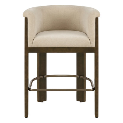 Eigil Modern Solid Wood Counter Stool (Set of 2)