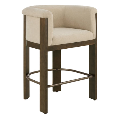 Eigil Modern Solid Wood Counter Stool (Set of 2)