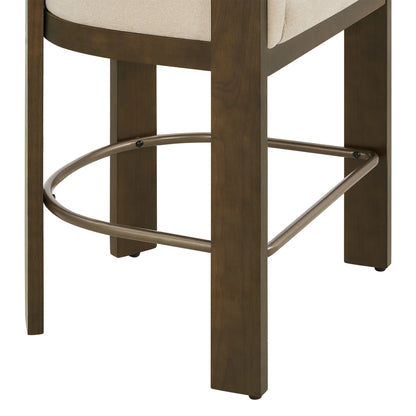 Eigil Modern Solid Wood Counter Stool (Set of 2)
