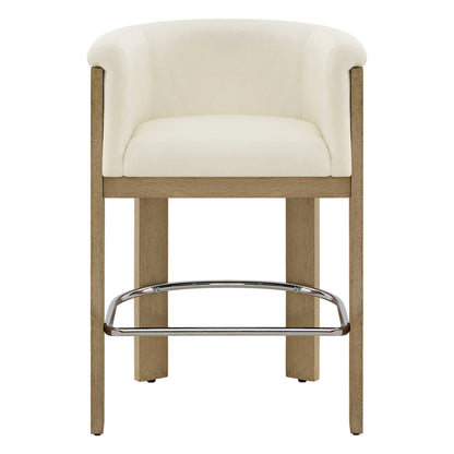 Eigil Modern Solid Wood Counter Stool (Set of 2)