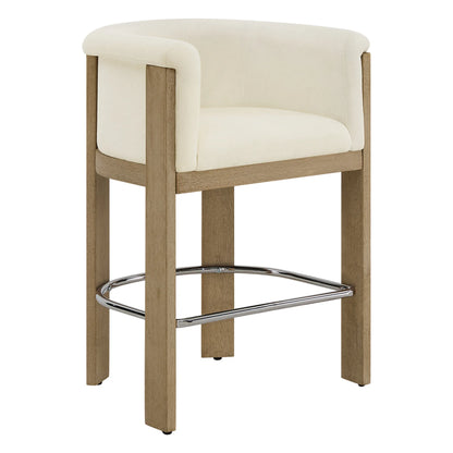 Eigil Modern Solid Wood Counter Stool (Set of 2)