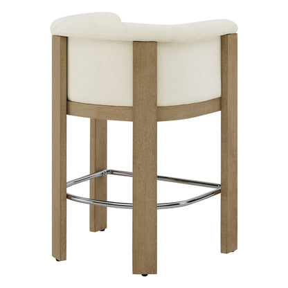 Eigil Modern Solid Wood Counter Stool (Set of 2)