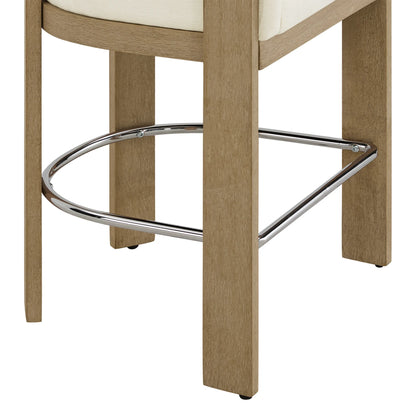Eigil Modern Solid Wood Counter Stool (Set of 2)