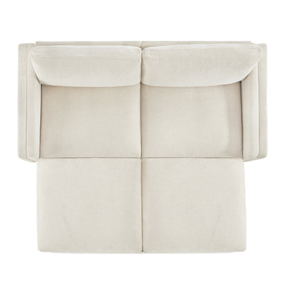 Liam 4-Piece Overstuffed Feather Wood Base Sectional Sofa