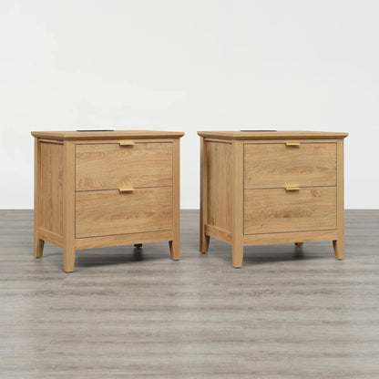 Alyce Modern Farmhouse Solid Wood Queen Platform Bed
