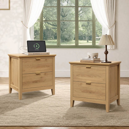 Alyce Modern Farmhouse Solid Wood Queen Platform Bed