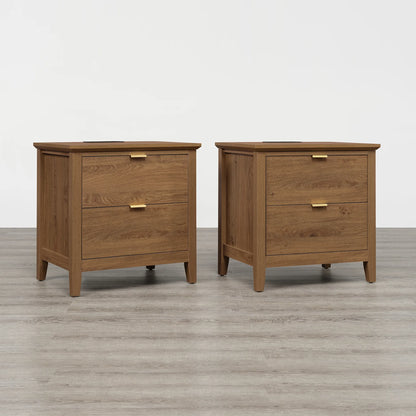Alyce Modern Farmhouse Solid Wood Queen Platform Bed
